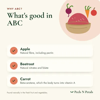 What's good in apple, beetroot and carrot: the nutrients found naturally in the fresh fruit