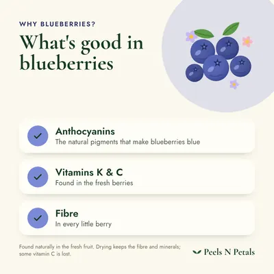 What's good in blueberries: the nutrients found naturally in the fresh fruit