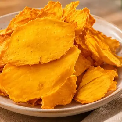 Dried mango in a bowl