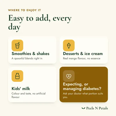 Where to enjoy it: smoothies, shakes, kids' milk and cooking